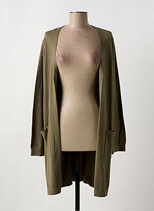 Vestă cu mâneci lungi verde CREAM femeie