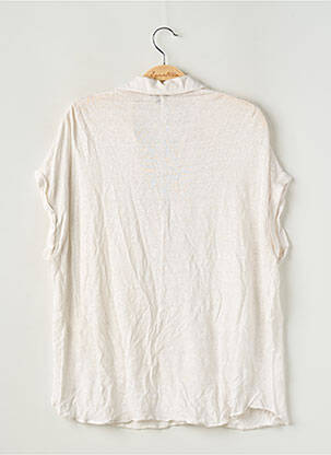 Tricou croială dreaptă mâneci scurte alb MASSIMO DUTTI femeie