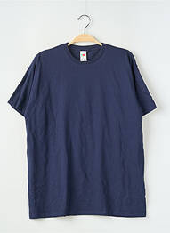 Tricou croială dreaptă mâneci scurte albastru FRUIT OF THE LOOM băiat