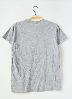 Tricou croială dreaptă mâneci scurte gri ENKR. bărbat