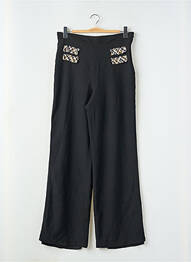 Pantalon larg închidere cu fermoar lateral mărime normală negru ET PARIS femeie