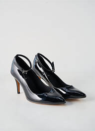 Pantofi cu toc material neted toc de 7 la 9 cm negru JOHEELA femeie
