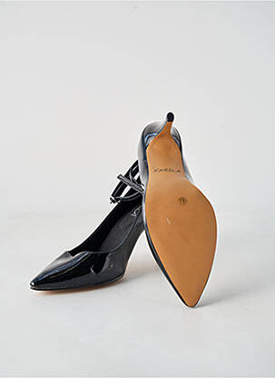 Pantofi cu toc material neted toc de 7 la 9 cm negru JOHEELA femeie