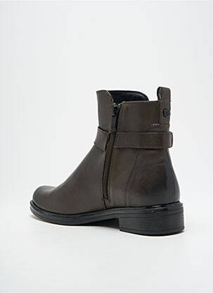 Botine/ghete material neted toc plat până la 3 cm verde CAPRICE femeie