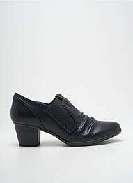 Botine/ghete material neted toc de 4 la 6 cm negru JANA femme