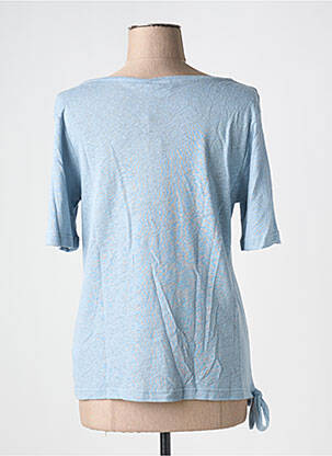 Tricou guler în v mâneci scurte albastru CREAM femeie