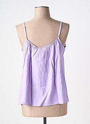 Top guler în v bretele subțiri violet CREAM femeie