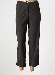 Pantalon 7/8 închidere cu fermoar sub clapetă cu nasturi mărime normală maro MES SOEURS ET MOI femme