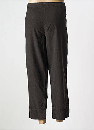 Pantalon 7/8 închidere cu fermoar sub clapetă cu nasturi mărime normală maro MES SOEURS ET MOI femeie