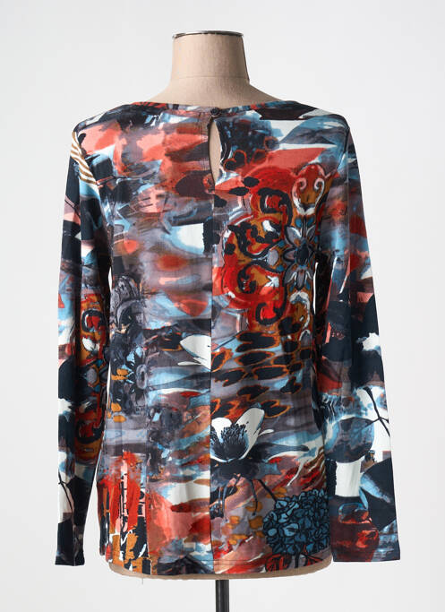 Tricou imprimeu fantezie mâneci lungi negru ORIENTIQUE NATURALLY femme