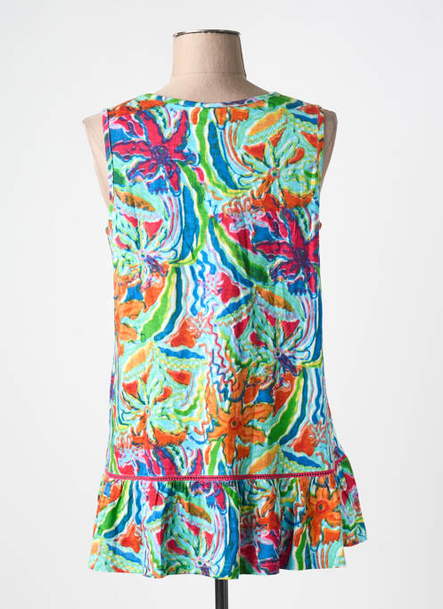 Tunică fără mâneci verde ORIENTIQUE NATURALLY femeie