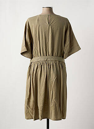 Rochie midi mâneci scurte mâneci scurte verde CREAM femeie