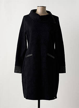 Rochie midi mâneci lungi mâneci lungi negru MALOKA femeie