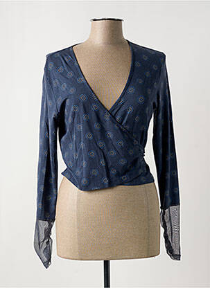 Cardigan petrecut elasticitate albastru MYRINE ANTWERP femeie