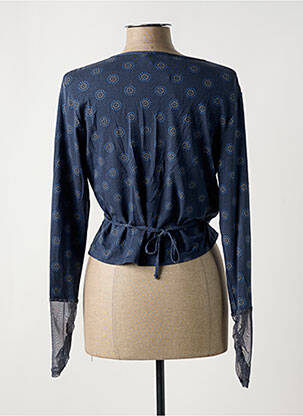 Cardigan petrecut elasticitate albastru MYRINE ANTWERP femeie