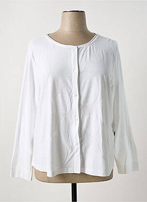 Vestă cu mâneci lungi alb VETONO femeie