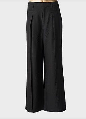 Pantalon drept talie elastică negru CREAM femeie