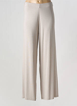 Pantalon larg croială fluidă bej LOTUS EATERS femeie