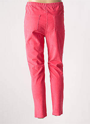 Pantalon slim talie elastică roz ORIENTIQUE NATURALLY femeie