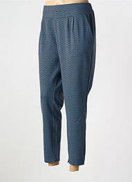 Pantalon drept talie elastică albastru CREAM femeie