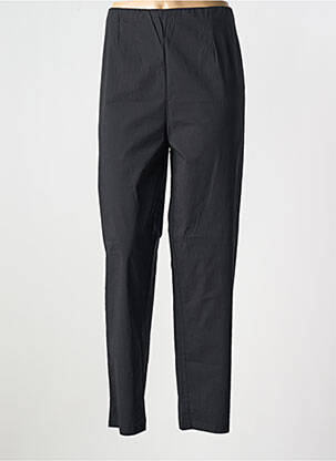 Pantalon drept talie elastică negru ORIENTIQUE NATURALLY femeie