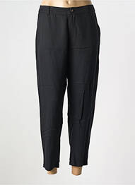 Pantalon 7/8 închidere cu fermoar sub clapetă cu nasturi negru LOTUS EATERS femeie