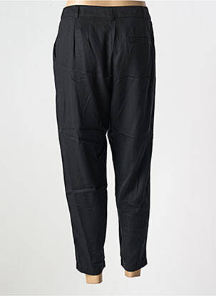 Pantalon 7/8 închidere cu fermoar sub clapetă cu nasturi negru LOTUS EATERS femeie