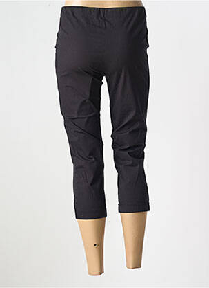 Pantalon trei sferturi talie elastică negru ORIENTIQUE NATURALLY femeie