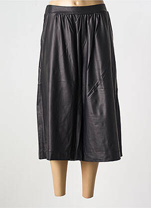 Pantalon trei sferturi croială dreaptă negru LOTUS EATERS femeie