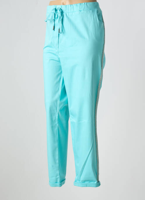 Pantalon drept albastru ORIENTIQUE NATURALLY femeie