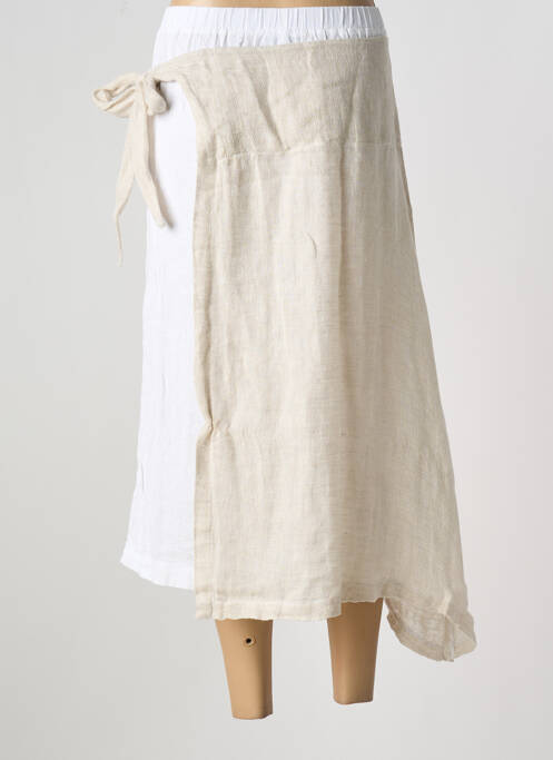 Pantalon trei sferturi talie elastică bej LOTUS EATERS homme