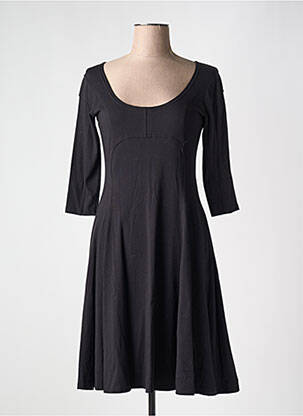 Rochie midi mâneci 3/4 mâneci 3/4 negru BORIS INDUSTRIES femeie