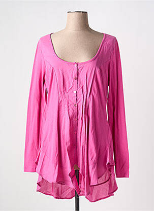 Tunică mâneci lungi roz MYRINE femeie
