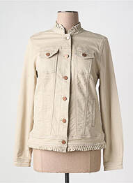 Jachete casual guler rotund bej CREAM femme