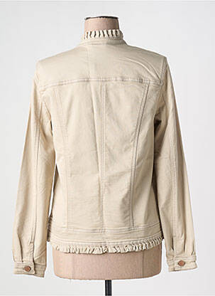 Jachete casual guler rotund bej CREAM femeie