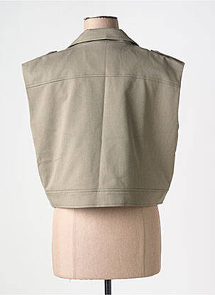 Jachete casual guler tip costum verde CREAM femeie