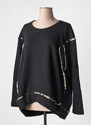 Pulover croială dreaptă mâneci lungi negru URBAN BY ALEMBIKA femeie