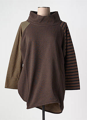 Hanorac mâneci lungi mâneci lungi maro URBAN BY ALEMBIKA femeie