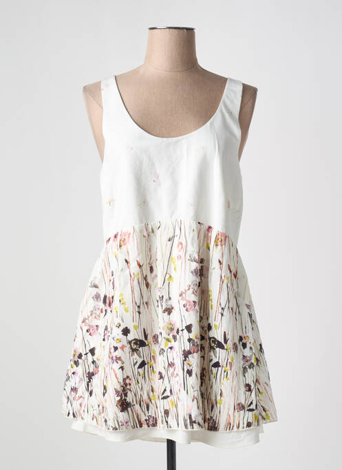 Tunică fără mâneci alb MYRINE femeie