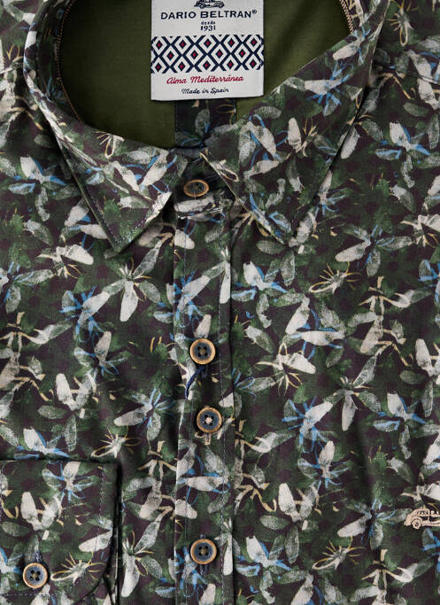 Cămașă cu mâneci lungi verde DARIO BELTRAN bărbat
