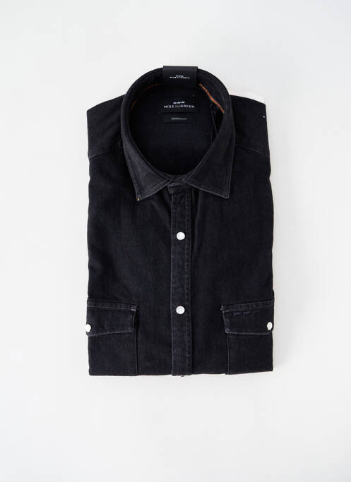 Cămașă cu mâneci lungi negru MISE AU GREEN bărbat