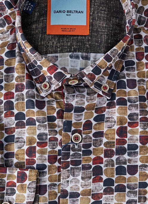Cămașă cu mâneci lungi maro DARIO BELTRAN bărbat
