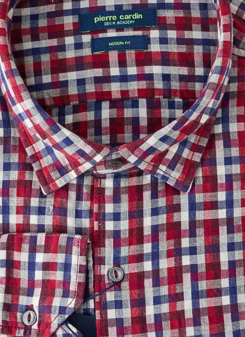 Cămașă cu mâneci lungi roșu PIERRE CARDIN bărbat