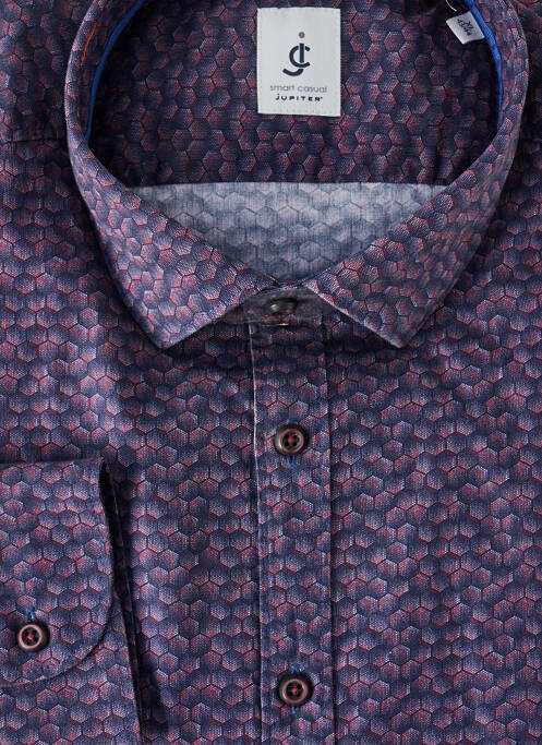 Cămașă cu mâneci lungi violet JUPITER bărbat