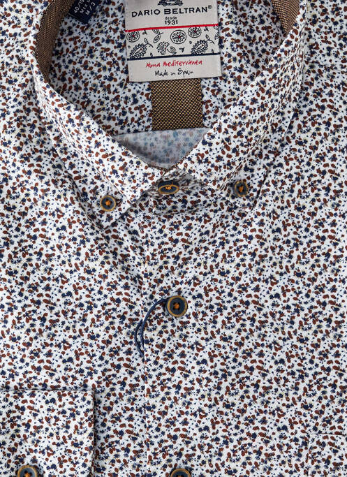 Cămașă cu mâneci lungi alb DARIO BELTRAN bărbat