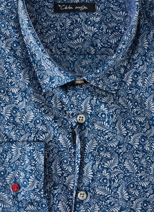 Cămașă cu mâneci lungi albastru LA CIBLE ROUGE bărbat