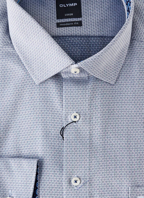 Cămașă cu mâneci lungi gri OLYMP bărbat