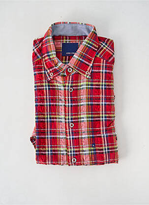 Cămașă cu mâneci scurte roșu KING'S ROAD bărbat