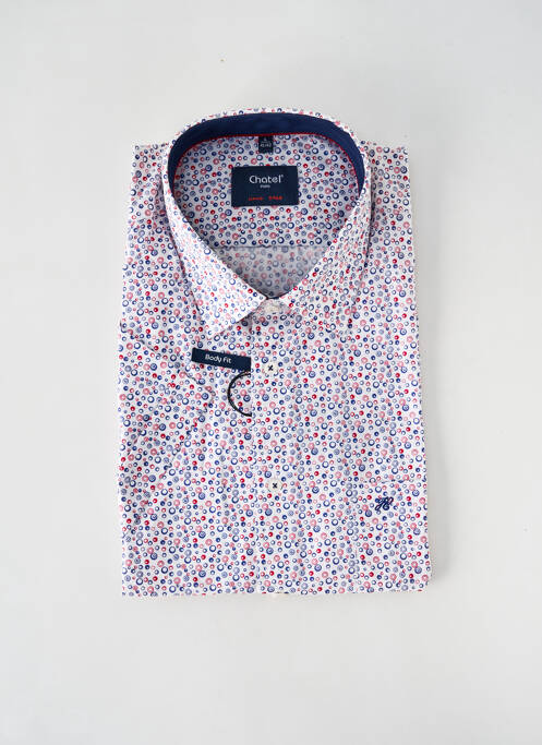 Cămașă cu mâneci scurte alb CHATEL bărbat