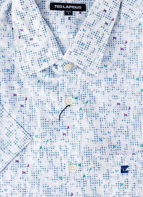 Cămașă cu mâneci scurte alb TED LAPIDUS bărbat